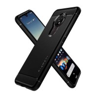 Spigen Rugged Armor удароустойчив силиконов (TPU) калъф за Nokia 6.2 / 7.2, Matte Black