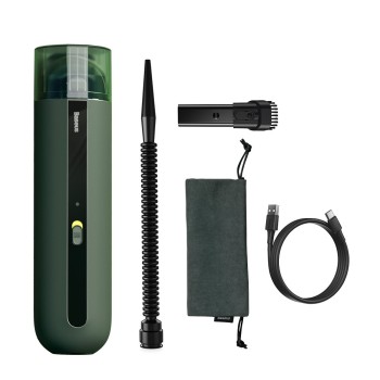 Прахосмукачка Baseus A2 Mini Wireless Vacuum Cleaner, 70W, Green