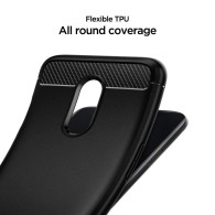 Spigen Rugged Armor удароустойчив силиконов (TPU) калъф за OnePlus 7 Matte, Black