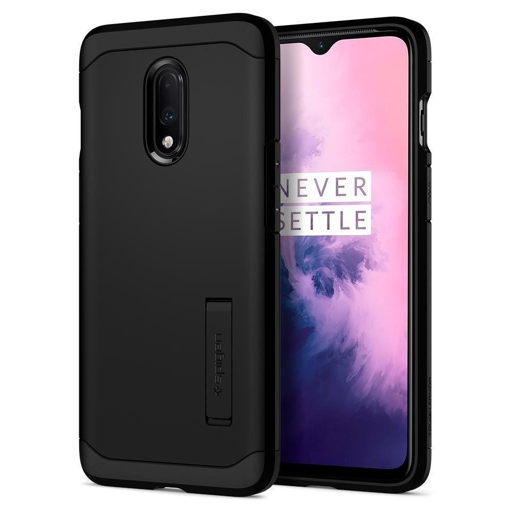 Spigen Tough Armor хибриден кейс с най-висока степен на защита Tech за OnePlus 7, Black