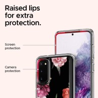 Spigen Ciel дизайнерски удароустойчив кейс за Samsung Galaxy S20, Rose Floral