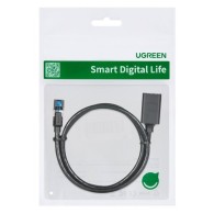 Кабел Ugreen extensnion, Ethernet RJ45 Cat8, 40000 Mbps/ 40 Gbps internet 1m. (NW192), Черен
