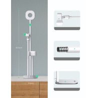 Ugreen поставка за телефон for live streaming YouTube TikTok video recording set LED ring flash (60318), Бял