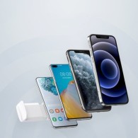 Ugreen поставка за телефон for live streaming YouTube TikTok video recording set LED ring flash (60318), Бял