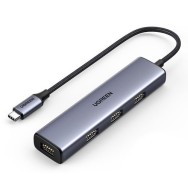 Хъб Ugreen USB Type C - 4x USB 3.2 Gen 1, Hub (CM473 20841), Silver