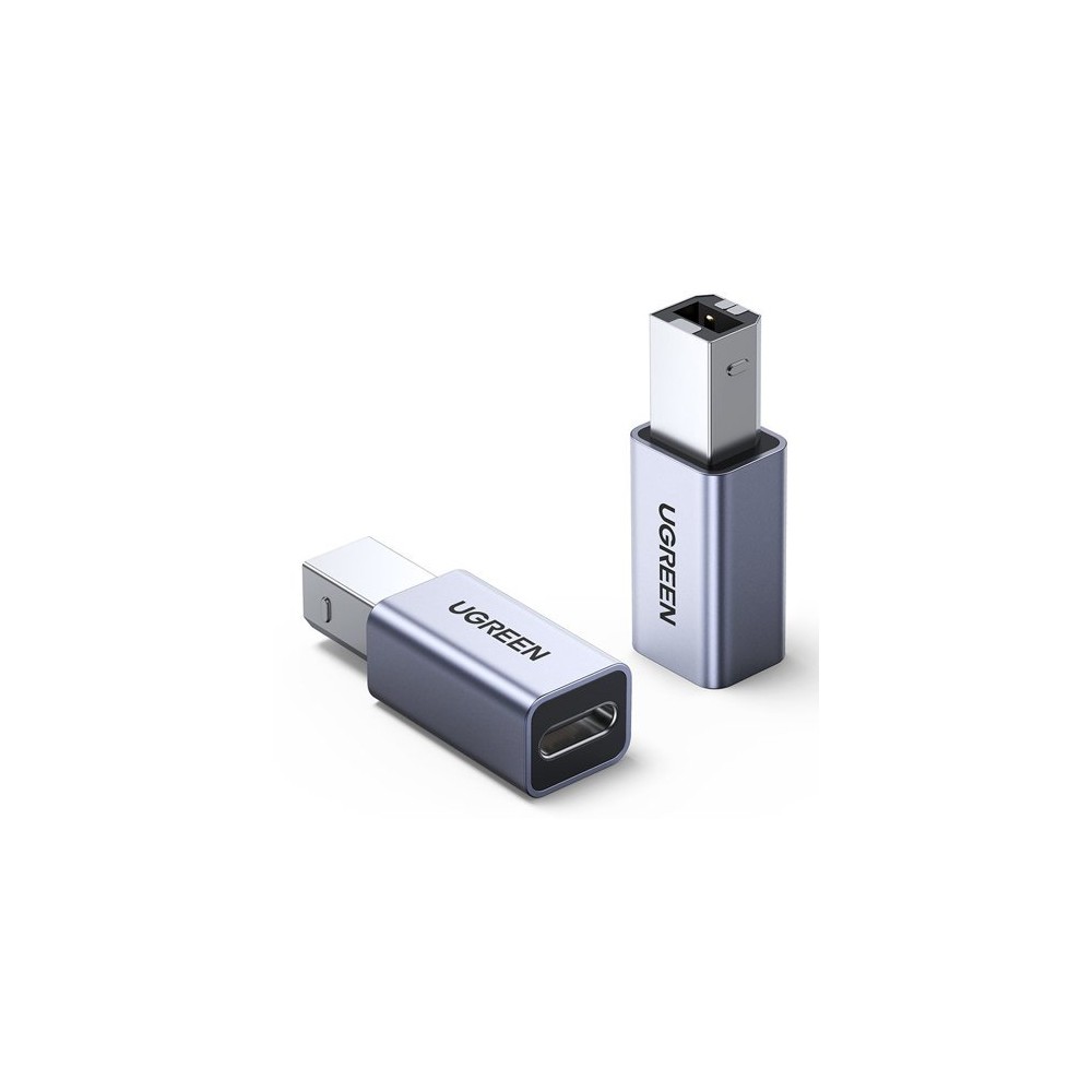 Адаптер Ugreen USB Type C - USB Type B, (US382), Сив