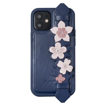 Калъф Kingxbar Sweet Series case Decorated Swarovski crystals iPhone 12 Pro / iPhone 12 blue