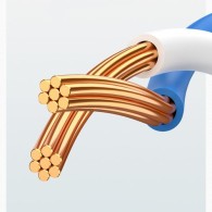 Кабел Ugreen Flat Ethernet patchcord, RJ45 Cat 6 UTP, 1000Mbps, 1m. (50173 NW102), Бял