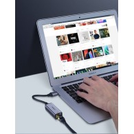 Адаптер Ugreen USB 3.2 Gen 1 1000 Mbps Gigabit Ethernet external network adapter (CM209 50922), Сив