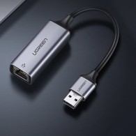 Адаптер Ugreen USB 3.2 Gen 1 1000 Mbps Gigabit Ethernet external network adapter (CM209 50922), Сив