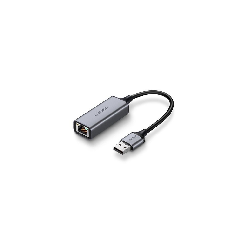 Адаптер Ugreen USB 3.2 Gen 1 1000 Mbps Gigabit Ethernet external network adapter (CM209 50922), Сив