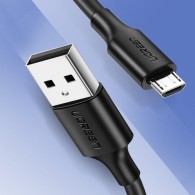 Кабел Ugreen micro USB, 2,4A, 480 Mbps 1,5m. (US289 60137), Черен