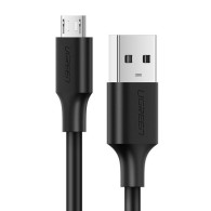 Кабел Ugreen micro USB, 2,4A, 480 Mbps 1,5m. (US289 60137), Черен