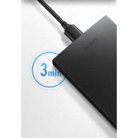 Твърд диск case Ugreen external hard drive HDD SSD housing  SATA 2,5'' USB 3.2 Gen 1 (5 Gbps) micro USB SuperSpeed + кабел (CM23