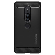 Spigen Rugged Armor удароустойчив силиконов (TPU) калъф за Sony Xperia Xz2 Premium, Black