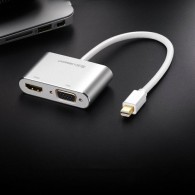 Адаптер Ugreen HDMI / VGA - mini Display Port, Full HD 1080p (MD115 20422), Черен