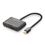 Адаптер Ugreen HDMI / VGA - mini Display Port, Full HD 1080p (MD115 20422), Черен