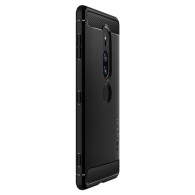 Spigen Rugged Armor удароустойчив силиконов (TPU) калъф за Sony Xperia Xz2 Premium, Black
