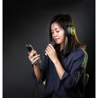 Адаптер Ugreen 3,5 mm mini jack AUX splitter adapter cable with microphone plug 20 cm (AV141 30620), Черен