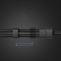 Адаптер Ugreen 3,5 mm mini jack AUX splitter adapter cable with microphone plug 20 cm (AV141 30620), Черен