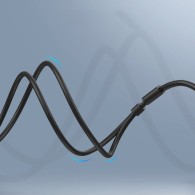 Кабел Ugreen 3,5mm mini jack (female) - 2x 3,5mm mini jack (male - microphone, headphones) AUX cable (AV140 20899), Черен