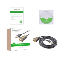 Кабел Ugreen USB - RS-232 (male)1m. (CR104 20210), Черен