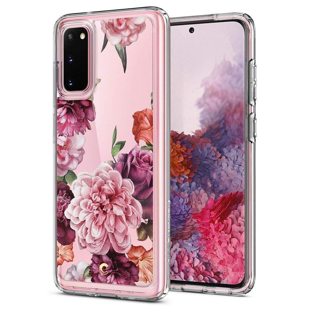 Spigen Ciel дизайнерски удароустойчив кейс за Samsung Galaxy S20, Rose Floral