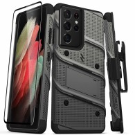 Калъф ZIZO BOLT Bundle за Samsung Galaxy S21 Ultra, Gun Metal