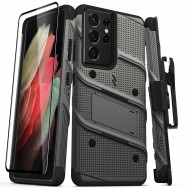 Калъф ZIZO BOLT Bundle за Samsung Galaxy S21 Ultra, Gun Metal