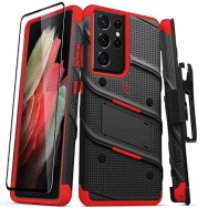 Калъф ZIZO BOLT Bundle за Samsung Galaxy S21 Ultra, Red Black