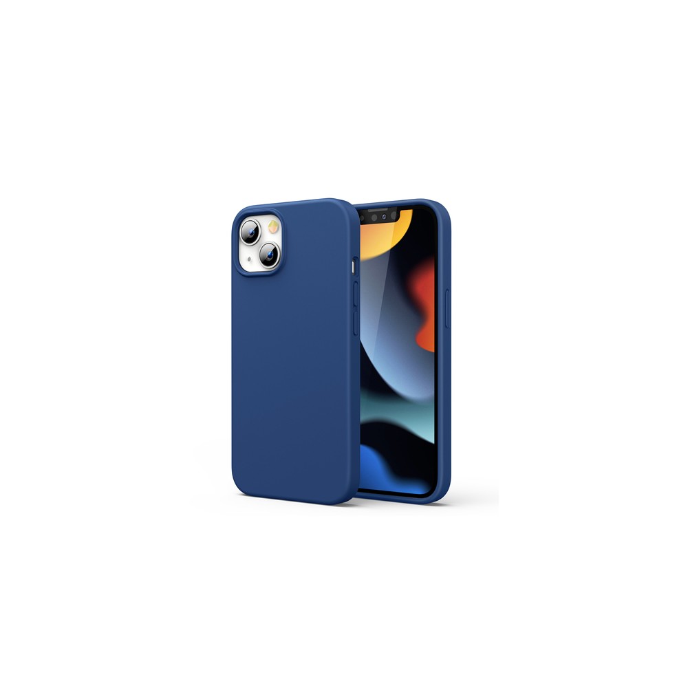 Калъф Ugreen Protective Silicone Case Soft Flexible Rubber Cover за iPhone 13, Син