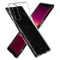 Spigen Liquid Crystalтънък силиконов (TPU) калъф за Sony Xperia 5, Crystal Clear