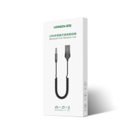 Адаптер- кабел Ugreen USB Wireless Bluetooth 5.0 AUX adapter jack cable (70601 CM309), Черен