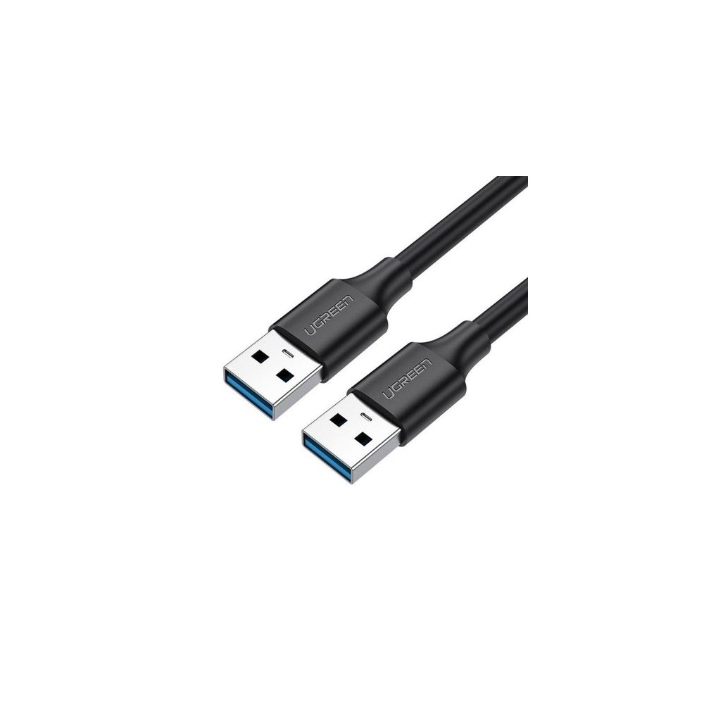 Кабел Ugreen USB 3.0 (male) - USB 3.0 (male) cable 2m. (10371), Черен