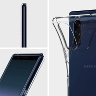 Spigen Liquid Crystalтънък силиконов (TPU) калъф за Sony Xperia 5, Crystal Clear