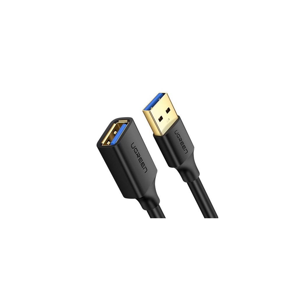 Кабел Ugreen USB 3.0 (female) - USB 3.0 (male) cable extension cord 1m. (10368), Черен