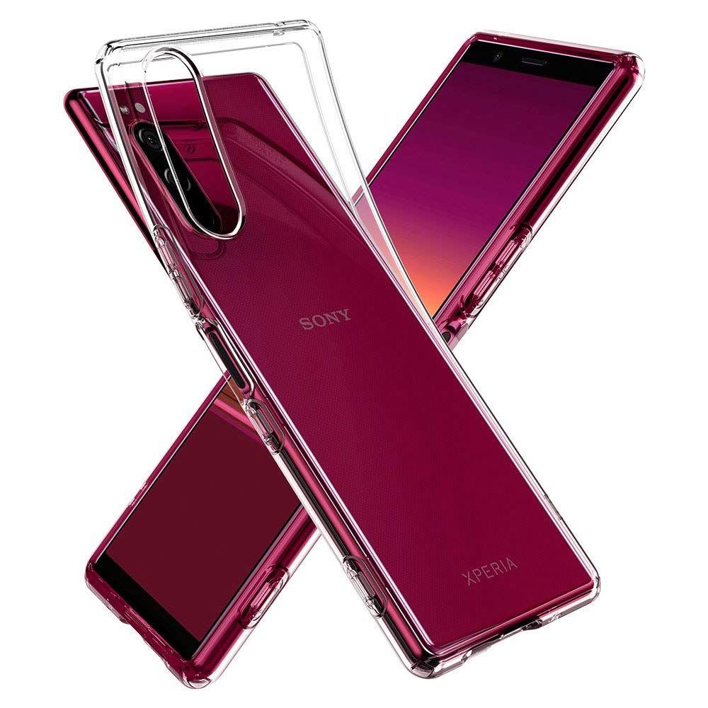 Spigen Liquid Crystalтънък силиконов (TPU) калъф за Sony Xperia 5, Crystal Clear