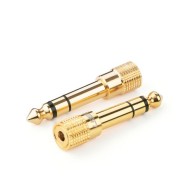 Адаптер Ugreen adapter from 3,5 mm mini jack to 6,3 mm jack (20503), Златист