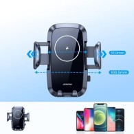 Поставка с функция за безжично зареждане Joyroom Car Mount Air Vent, Qi Charger 15W (JR-ZS241), Черен