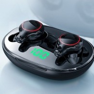 Безжични скушалки Joyroom TWS, LED Display, Waterproof IPX5, Wireless Bluetooth 5.0 (JR-T12), Черен