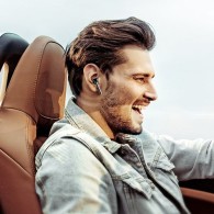 Безжични слушалки+ зарядно за кола Joyroom, 2x USB, Bluetooth 5.0, 30W, QC3.0 (JR-CP2), Бял