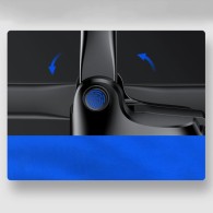 Поставка с функция за безжично зареждане Joyroom Three Axis 15W, automatic car charger electric (air vent) (JR-ZS219), Черен