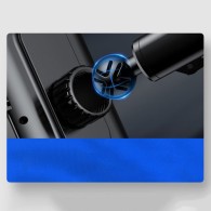 Поставка с функция за безжично зареждане Joyroom Three Axis 15W, automatic car charger electric (air vent) (JR-ZS219), Черен