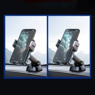 Поставка с функция за безжично зареждане Joyroom Three Axis 15W, automatic car charger electric (air vent) (JR-ZS219), Черен