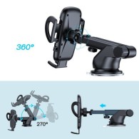 Поставка Joyroom mechanical car phone holder with adjustable arm for dashboard (JR-ZS258), Черен