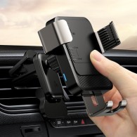 Поставка с функция за безжично зареждане Joyroom 15W, car charger gravity (air vent) (JR-ZS220), Черен