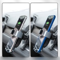 Поставка с функция за безжично зареждане Joyroom 15W car charger gravity (air vent) (JR-ZS212), Сив