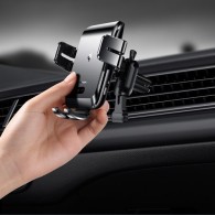 Поставка с функция за безжично зареждане Joyroom 15W, automatic electric (dashboard) (JR-ZS214), Черен