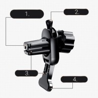 Поставка с функция за безжично зареждане Joyroom 15W, automatic electric (dashboard) (JR-ZS214), Черен