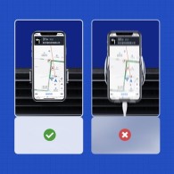 Поставка Joyroom JR-ZS217 mini electric, auto lock holder (JR-ZS218), Черен